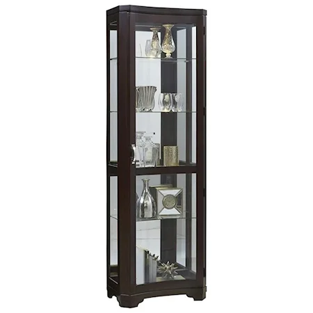 Traditional Curio with Touch Lighting